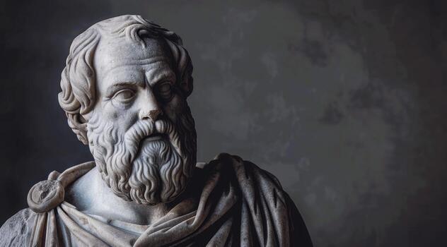 Black and white portrait of Plato